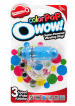 Load image into Gallery viewer, Colorpop O Wow Vibrating Ring - Blue
