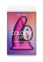 Load image into Gallery viewer, Colours Curve Silicone Vibrating Dildo with Remote Control - Pink - 5in
