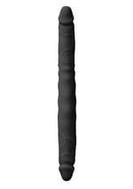 Load image into Gallery viewer, Colours Double Pleasures Silicone Double Dildo - Black - 12in
