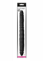 Load image into Gallery viewer, Colours Double Pleasures Silicone Double Dildo - Black - 12in
