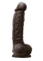 Load image into Gallery viewer, Colours Dual Density Silicone Dildo - Chocolate - 5in
