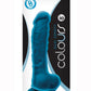 Colours Dual Density Silicone Dildo - Blue - 8in