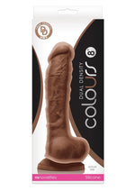 Load image into Gallery viewer, Colours Dual Density Silicone Dildo - Caramel - 8in
