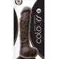 Colours Dual Density Silicone Dildo - Chocolate - 8in