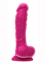 Load image into Gallery viewer, Colours Dual Density Silicone Dildo - Pink - 8in
