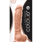 Colours Dual Density Silicone Dildo - Vanilla - 8in