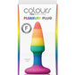 Colours Pleasure Plug Pride Editon Silicone Butt Plug Mini - Multicolor/Rainbow