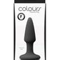 Colours Pleasure Plug Silicone Butt Plug - Mini - Black - XSmall