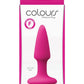 Colours Pleasure Plug Silicone Butt Plug - Mini - Pink - XSmall