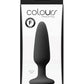 Colours Pleasure Plug Silicone Butt Plug - Black - Small