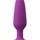 Colours Pleasure Plug Silicone Butt Plug - Purple - Small