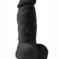 Colours Pleasure Silicone Dildo - Black - 4in