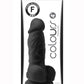 Colours Pleasure Silicone Dildo - Black - 4in