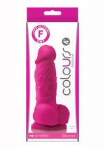 Load image into Gallery viewer, Colours Pleasure Silicone Dildo - Pink - 4in
