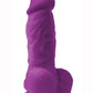 Colours Pleasure Silicone Dildo - Purple - 4in