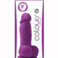 Colours Pleasure Silicone Dildo - Purple - 4in