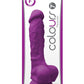 Colours Pleasure Silicone Dildo - Purple - 7in