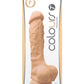 Colours Pleasure Silicone Dildo - Vanilla/White - 7in