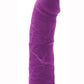 Colours Girth Silicone Dildo - Purple - 7in