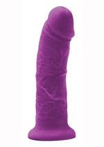 Load image into Gallery viewer, Colours Girth Silicone Dildo - Purple - 7in

