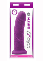 Load image into Gallery viewer, Colours Girth Silicone Dildo - Purple - 7in
