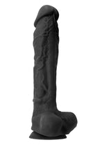 Load image into Gallery viewer, Colours Pleasures Silicone Dildo - Black - 10in
