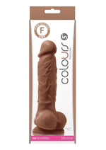 Load image into Gallery viewer, Colours Pleasures Silicone Dildo - Chocolate - 5in

