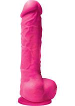 Load image into Gallery viewer, Colours Pleasures Silicone Dildo - Pink - 5in
