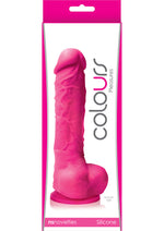 Load image into Gallery viewer, Colours Pleasures Silicone Dildo - Pink - 5in

