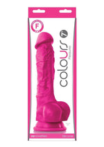 Load image into Gallery viewer, Colours Pleasures Silicone Dildo - Pink - 7in
