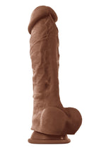 Load image into Gallery viewer, Colours Pleasures Silicone Dildo - Chocolate - 8in
