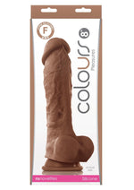 Load image into Gallery viewer, Colours Pleasures Silicone Dildo - Chocolate - 8in
