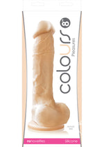 Load image into Gallery viewer, Colours Pleasures Silicone Dildo - Vanilla - 8in
