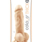 Colours Pleasures Silicone Thick Dildo - Vanilla/White - 5in