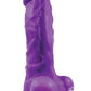 Colours Pleasures Silicone Thick Dildo - Purple - 8in