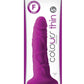 Colours Pleasures Silicone Thin Dildo - Purple - 5in