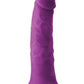 Colours Pleasures Silicone Vibrating Dildo - Purple - 7in