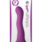 Colours Wave Silicone Dildo - Purple - 6in