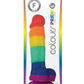 Colours Pride Edition Silicone Dildo - Multicolor/Rainbow - 5in