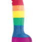 Colours Pride Edition Silicone Dildo - Multicolor/Rainbow - 6in