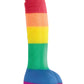 Colours Pride Edition Silicone Dildo - Multicolor/Rainbow - 8in