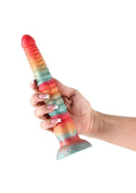 Load image into Gallery viewer, Colours Stacked Silicone Dildo