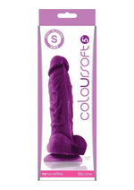 Load image into Gallery viewer, Coloursoft Silicone Dildo - Purple - 5in
