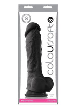 Load image into Gallery viewer, Coloursoft Silicone Dildo - Black - 8in
