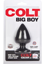 Load image into Gallery viewer, Colt Big Boy Silicone Butt Plug - Black - Large