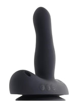 Load image into Gallery viewer, Come Closer Rechargeable Silicone Strap-On Vibrator with Remote - Black
