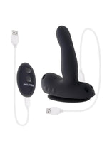 Load image into Gallery viewer, Come Closer Rechargeable Silicone Strap-On Vibrator with Remote
