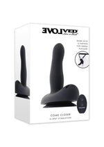 Load image into Gallery viewer, Come Closer Rechargeable Silicone Strap-On Vibrator with Remote - Black
