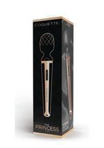Load image into Gallery viewer, Coquette The Princess Wand Rechargeable Silicone Massager - Black/Gold