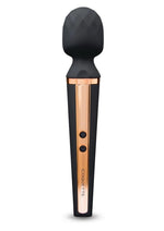 Load image into Gallery viewer, Coquette The Queen Wand Rechargeable Silicone Massager - Black/Gold